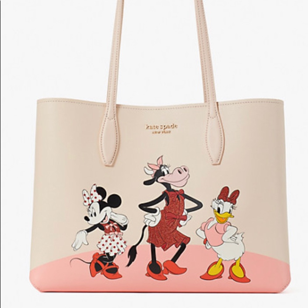 Auth. Kate Spade leather Minnie L.ed tote/Wristlet - Picture 14 of 16